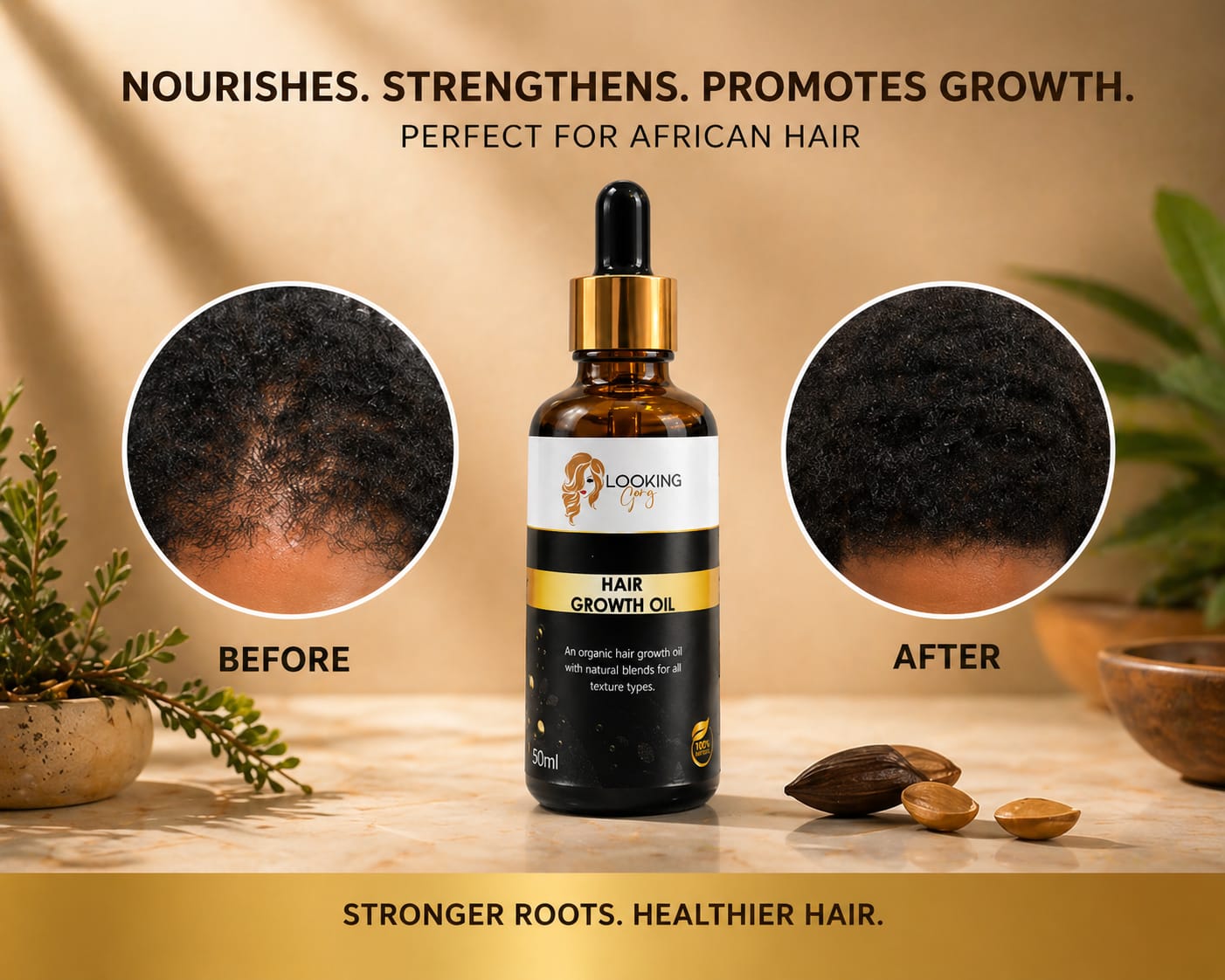 Looking Gorg Hair Growth Oil